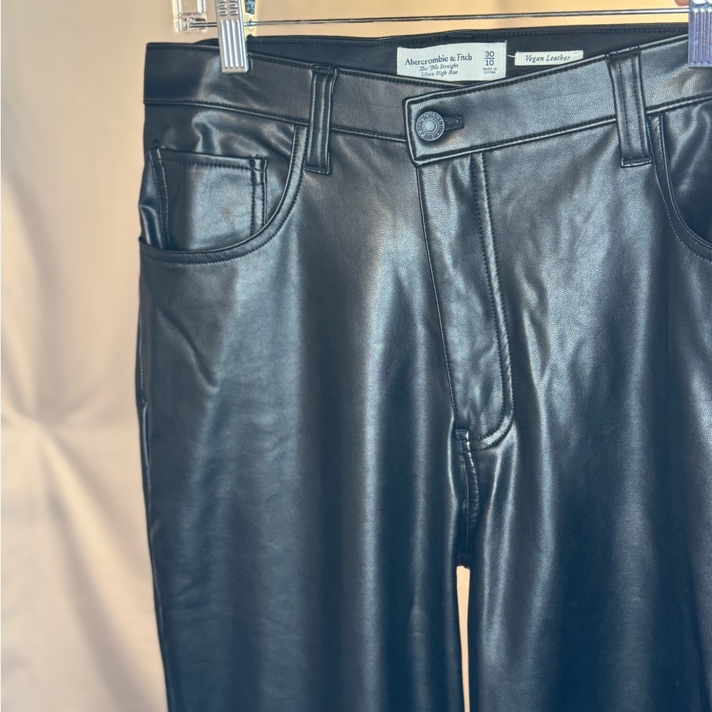 abercrombie & fitch leather pants